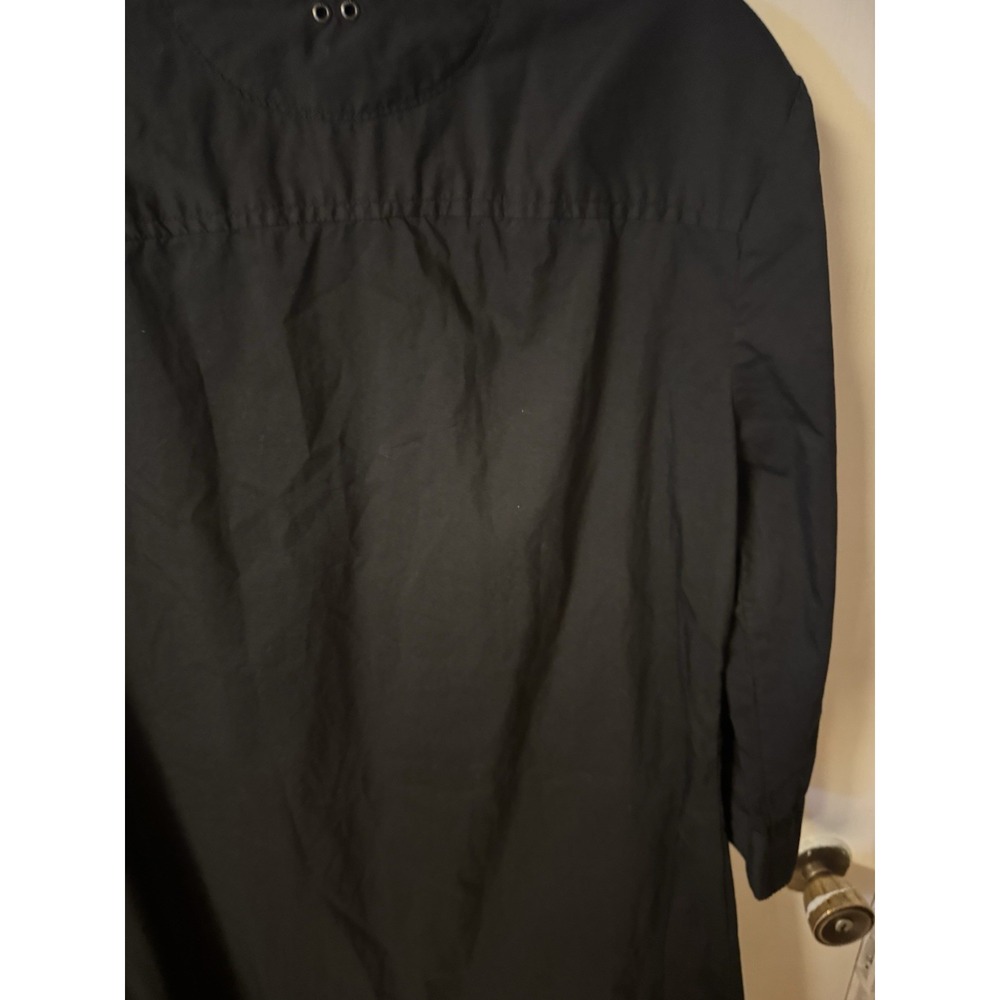 Converse Women's All Star Black 3/4 Sleeve Cotton Shirt Dress - Picture 11 of 14